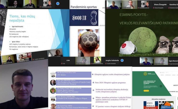 Lietuvos olimpinės akademijos nuotolinė sesija ,,Olimpinis judėjimas ir pandemija"