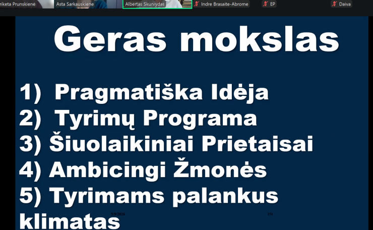 Šeštoji mokslinė sesija